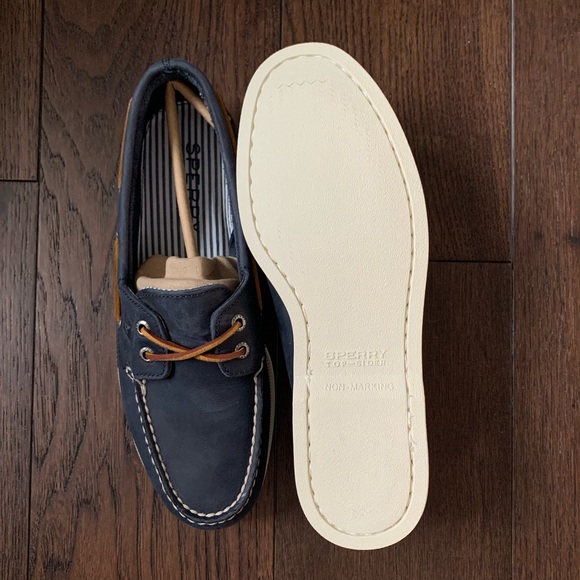 NWOT Men’s Navy Blue Sperry’s - Picture 2 of 8